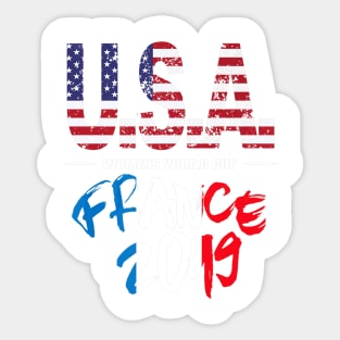 America Football Flag Distressed Soccer Sticker